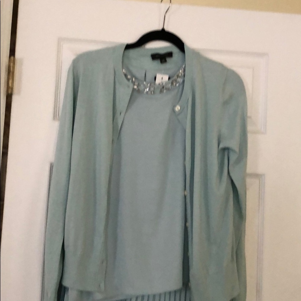 Blouse and cardigan set